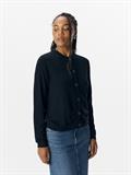 OBJTHESS L/S SHORT CARDIGAN NOOS black