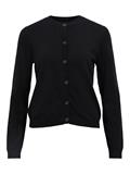 OBJTHESS L/S SHORT CARDIGAN NOOS black