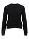 OBJTHESS L/S SHORT CARDIGAN NOOS black
