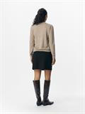 OBJTHESS L/S SHORT CARDIGAN NOOS desert taupe