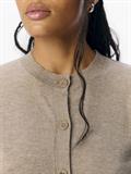 OBJTHESS L/S SHORT CARDIGAN NOOS desert taupe
