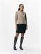 OBJTHESS L/S SHORT CARDIGAN NOOS desert taupe