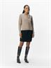 OBJTHESS L/S SHORT CARDIGAN NOOS desert taupe