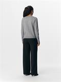 OBJTHESS L/S SHORT CARDIGAN NOOS medium grey melange