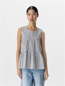 OBJTUTTA S/L LO O-NECK TOP DIV white