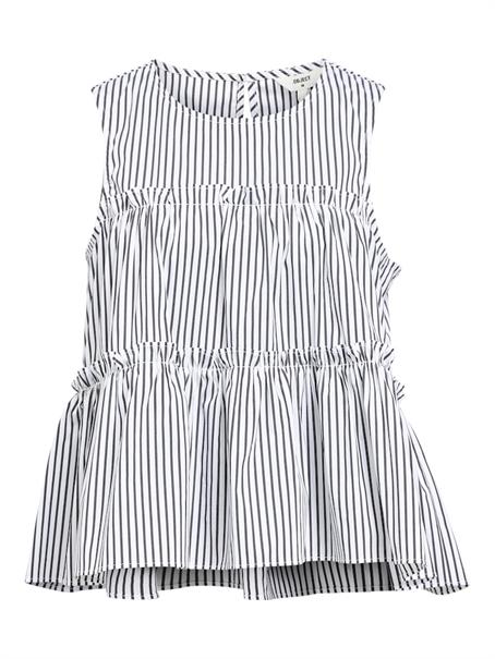 OBJTUTTA S/L LO O-NECK TOP DIV white