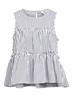 OBJTUTTA S/L LO O-NECK TOP DIV white