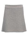 OBJVIOLA MW RE SHORT KNIT SKIRT NOOS medium grey melange