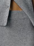 OBJVIOLA MW RE SHORT KNIT SKIRT NOOS medium grey melange