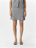 OBJVIOLA MW RE SHORT KNIT SKIRT NOOS medium grey melange