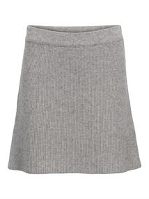 OBJVIOLA MW RE SHORT KNIT SKIRT NOOS medium grey melange