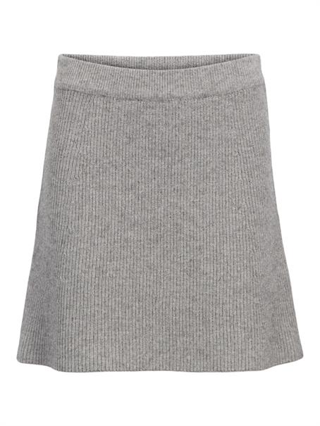 OBJVIOLA MW RE SHORT KNIT SKIRT NOOS medium grey melange