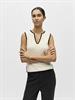 OBJVIVA S/L RE V-NECK KNIT TOP NOOS birch