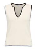 OBJVIVA S/L RE V-NECK KNIT TOP NOOS birch