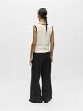 OBJVIVA S/L RE V-NECK KNIT TOP NOOS birch