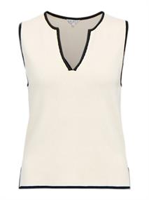 OBJVIVA S/L RE V-NECK KNIT TOP NOOS birch