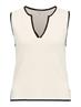 OBJVIVA S/L RE V-NECK KNIT TOP NOOS birch