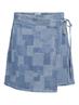 OBJYLVA DNM HW RE SHORT SKIRT 134 light blue denim