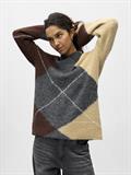 OBJZENA KNIT L/S LO PULLOVER 141 dark grey melange
