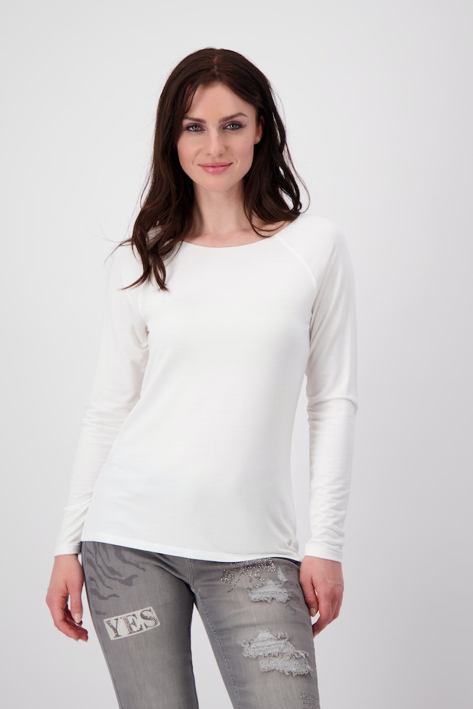 Monari Damen Longsleeve off-white bequem online kaufen bei | Shirts