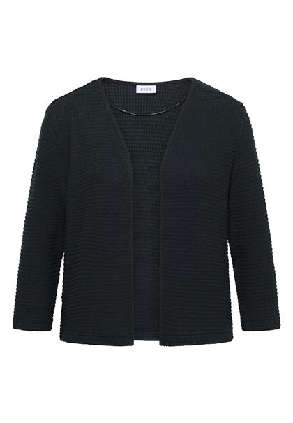 Offene 3/4-Arm Jacke im Ajour-Look palm breeze green
