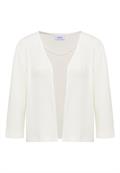 Offene 3/4-Arm Jacke im Ajour-Look vanilla white