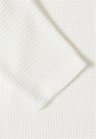 Offene 3/4-Arm Jacke im Ajour-Look vanilla white