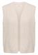 Offene Federgarn Weste oat milk beige melange