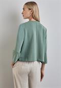 Offene Jacke seafoam green