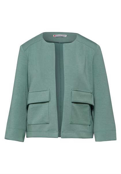 Offene Jacke seafoam green