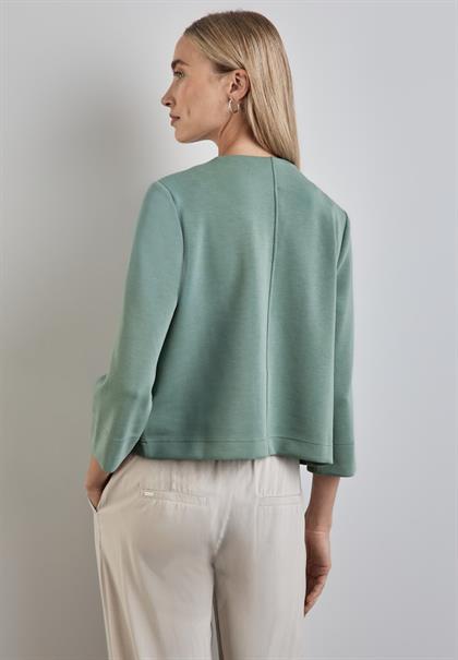 Offene Jacke seafoam green
