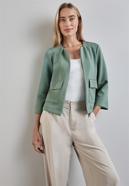 Offene Jacke seafoam green