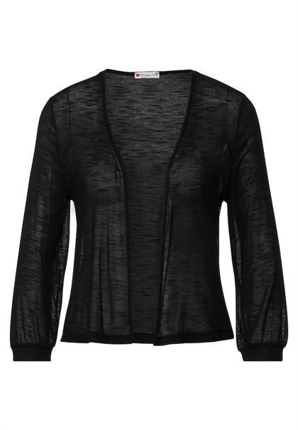 Offene Shirtjacke black