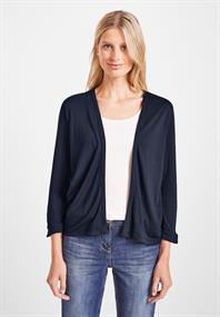 Offene Shirtjacke deep blue