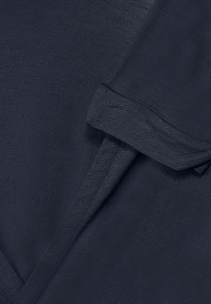 Offene Shirtjacke deep blue
