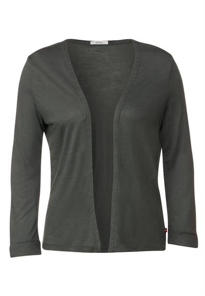 Offene Shirtjacke easy khaki