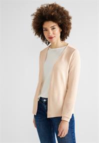 Offene Shirtjacke light smooth sand