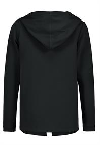 offene Sweatjacke black