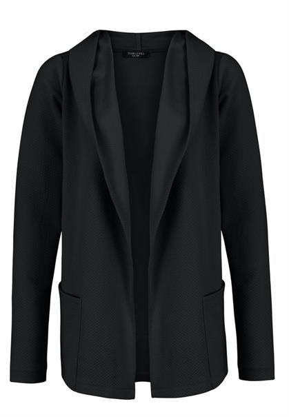 offene Sweatjacke black