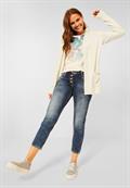 Offener Basic Cardigan birch white melange