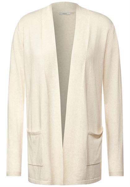 Offener Basic Cardigan birch white melange