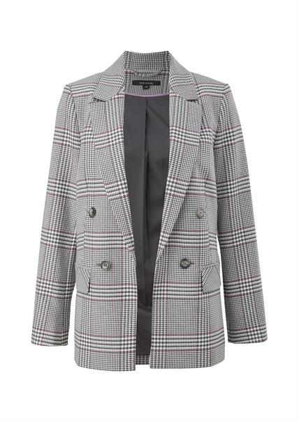 Offener Blazer mit Zierknöpfen weiß