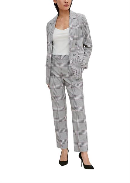 Offener Blazer mit Zierknöpfen weiß