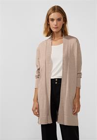 Offener Cardigan bleached sand melange