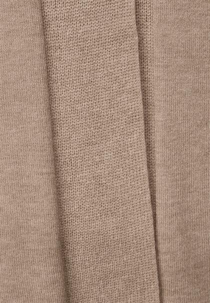 Offener Cardigan bleached sand melange