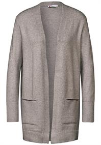 Offener Cardigan breezy beige mel.