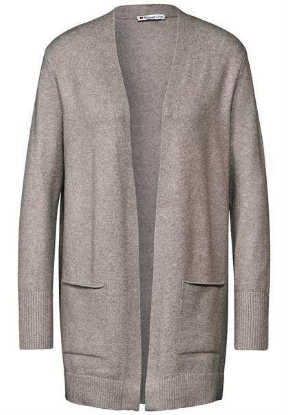 Offener Cardigan breezy beige mel.