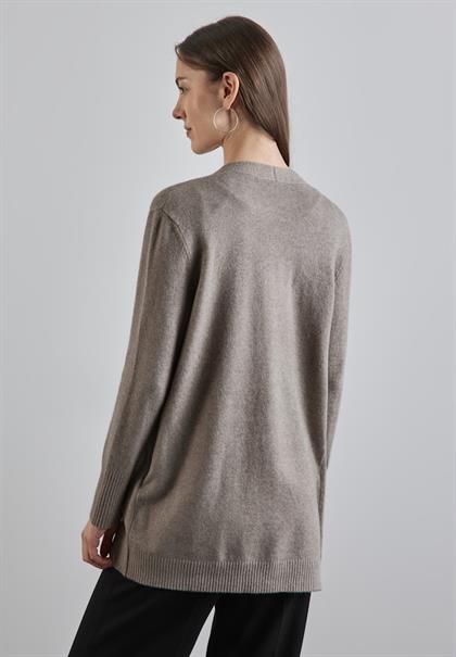 Offener Cardigan breezy beige mel.