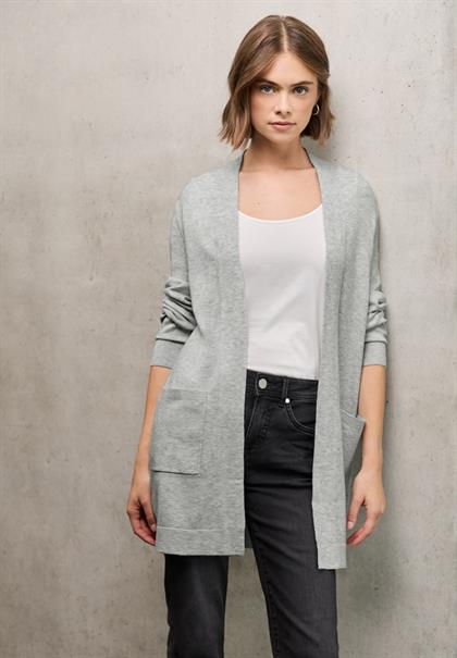 Offener Cardigan heather grey mel.
