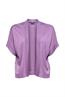 Offener Cardigan mit kurzen Ärmeln purple